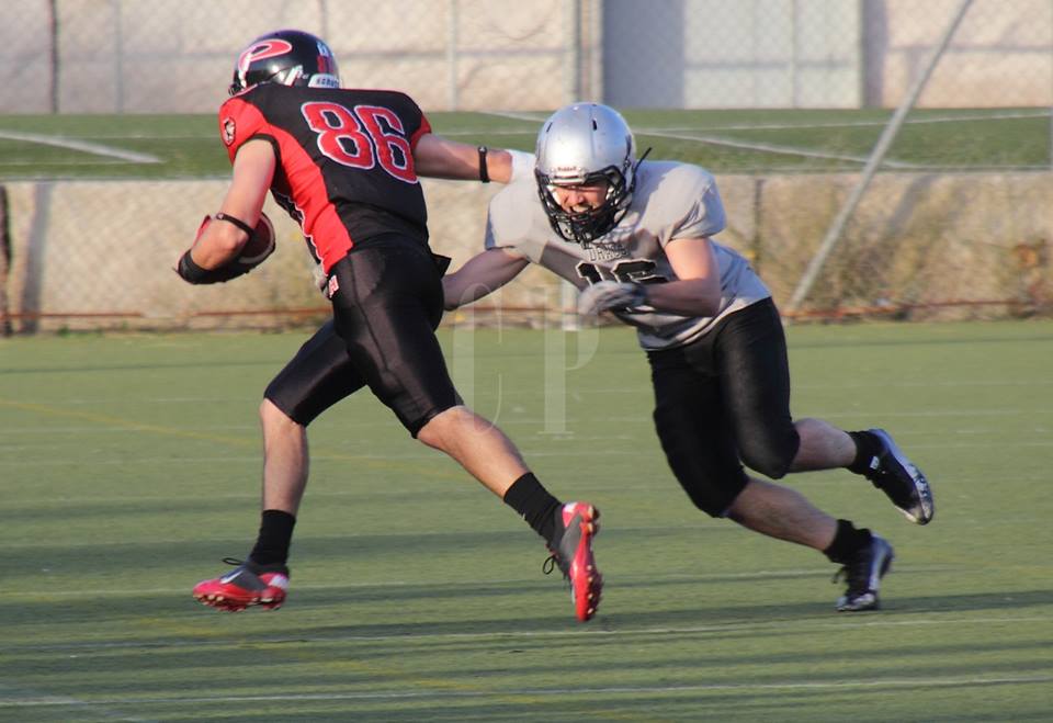 Victor Martín (#86) fue una pesadilla para la defensa de Dracs (Caboira Pics)