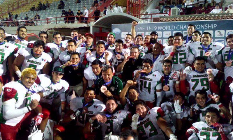 El conjunto azteca celebró su medalla de bronce