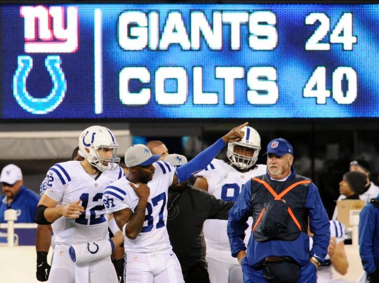 Los Colts desmantelan a los Giants en el Monday Night