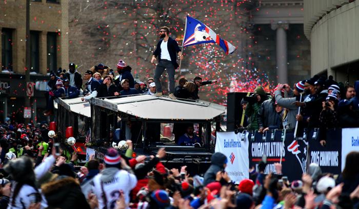 Julian Edelman en plena celebración (Boston.com)
