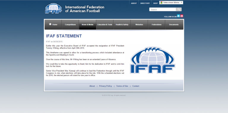 Sigue la guerra interna en IFAF