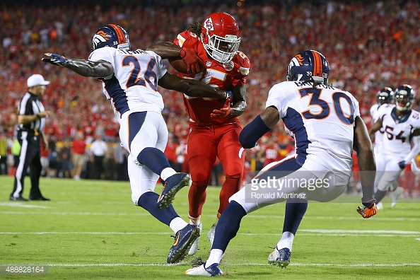 Jamaal Charles no olvidará facilmente el Monday Night (Getty Images)