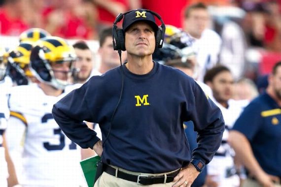 Utah amarga el debut de Jim Harbaugh