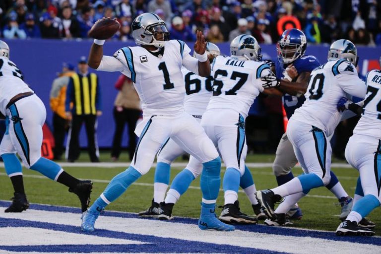 Newton catapulta su candidatura al MVP con victoria ante los Giants