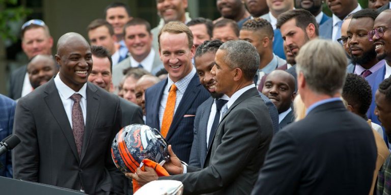 Los Denver Broncos visitaron la Casa Blanca