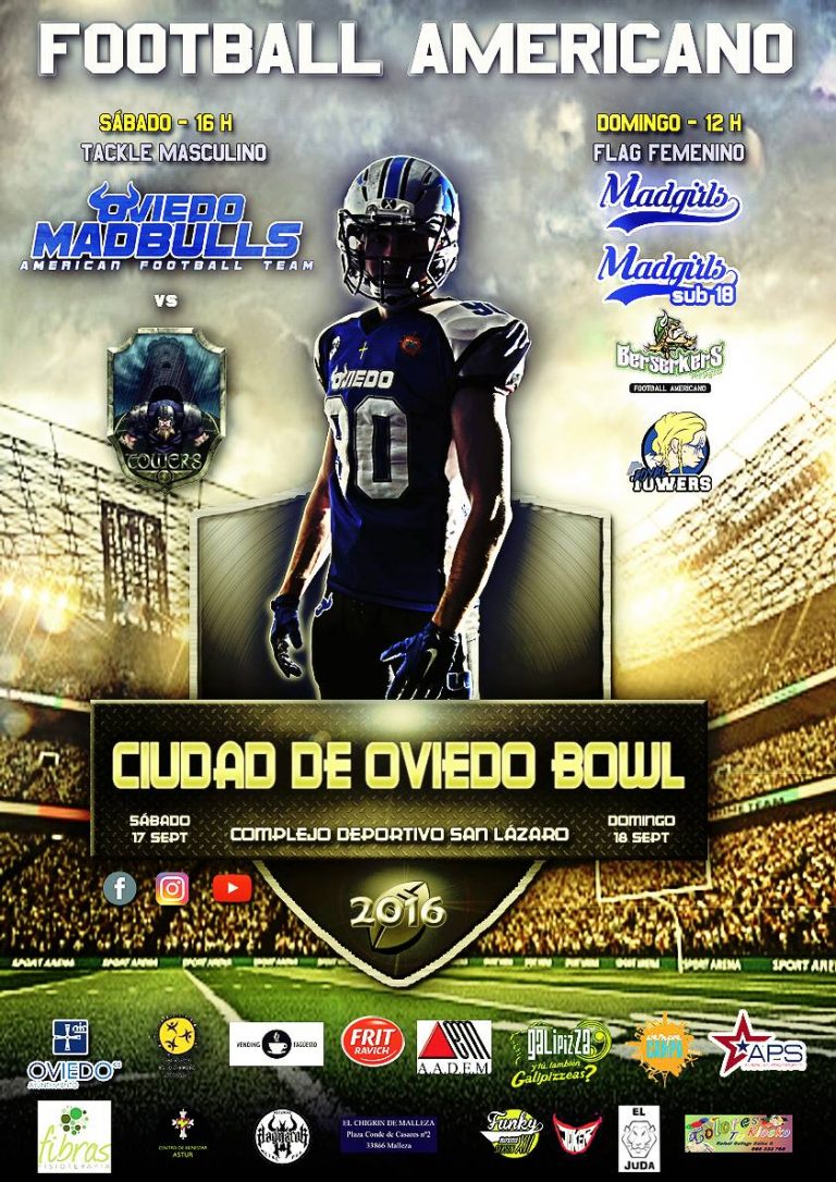 Madbulls y Towers disputan la Ciudad de Oviedo Bowl