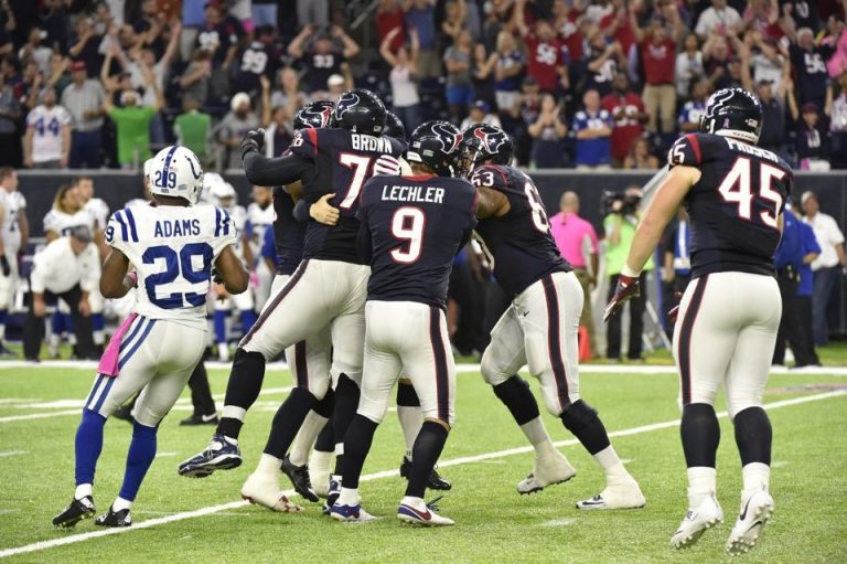 Los Texans remontan y ganan en la prórroga ante los Colts