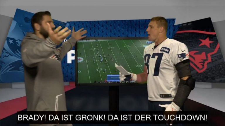 Rob Gronkowski aprende alemán con Sebastian Vollmer