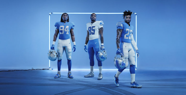 Los Detroit Lions presentaron sus nuevos uniformes