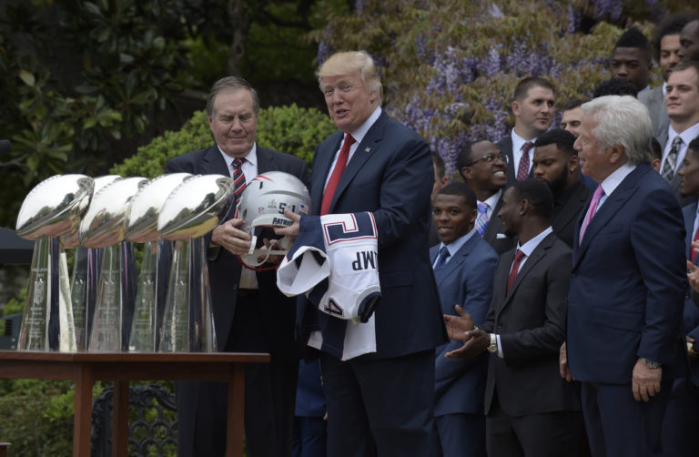 Los Patriots cumplieron con la tradicional visita a la Casa Blanca