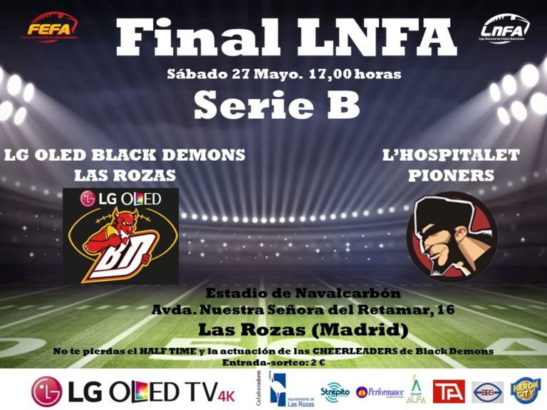 Black Demons y Pioners buscan el cetro de la LNFA Serie B