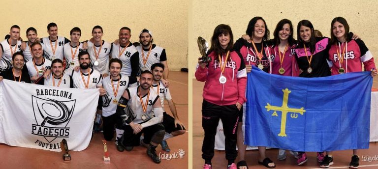 Barcelona Pagesos y Gijón Foxes campeones nacionales de flag football