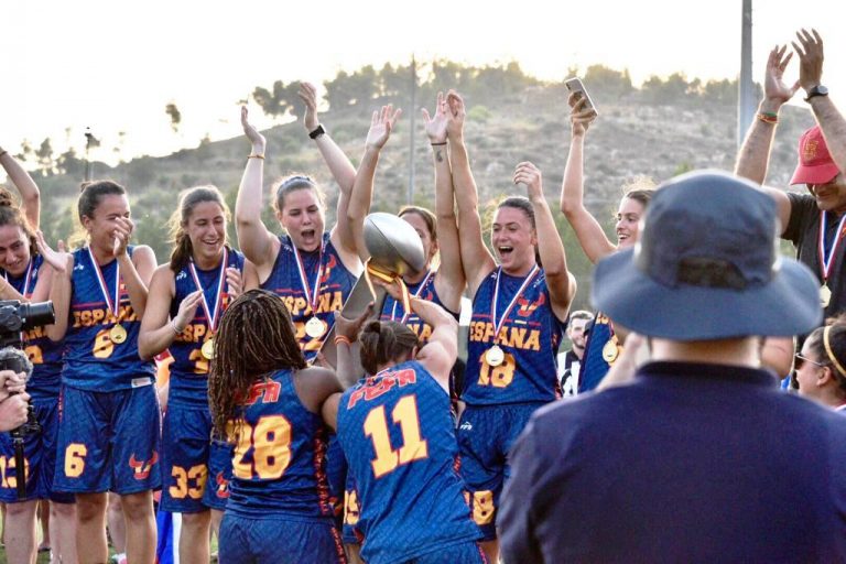 España campeona de Europa de flag football femenino