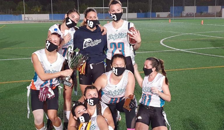 Las Dolphins inauguran el palmarés de la Copa de flag football